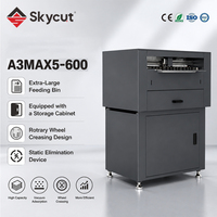Skycut A3MAX5-600, Plotter de Corte de Etiquetas con Alimentación Automática por Motor Servo y Absorción al Vacío, Ancho de Corte de 60 cm, Máquina de Troquelado