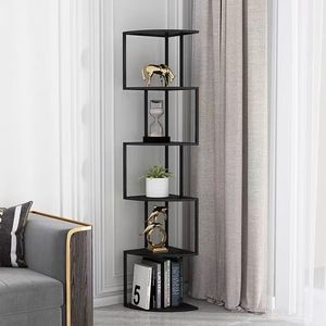 Scaffale di stoccaggio ad angolo <span class=keywords><strong>verticale</strong></span> creativo di lusso moderno accessibile Design Casual libreria a parete per la casa dell'ufficio della camera da letto - Product Image 1