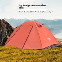 Tente de camping durable et ultralégère pour 2 personnes, 3 saisons, double couche, imperméable, avec poteaux en aluminium, pour la randonnée et le camping en plein air