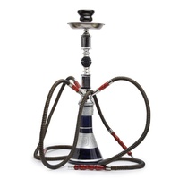 Silver Spot High-End KTV Bar Four-Pipe Hookah Set Fabricant de tuyaux en verre dédié Pot moyen Style arabe Trois tubes
