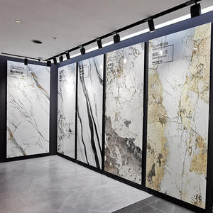 Işık lüks kaya döşeme arka plan duvar büyük seramik mermer kaya döşeme oturma odası Villa yer karoları için - Product Image 5