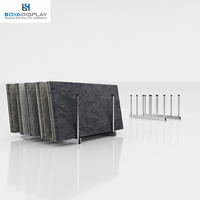 Support vertical en argent pour dalles de pierre, marbre, granit, quartz, porcelaine et carrelage