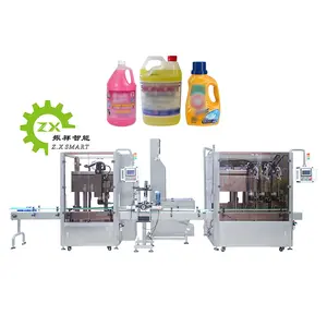 ZXSMART Automatic Bleach Water Bottling Bottle Liquid Detergent Dishwashing Liquid Bottle Filling Machines