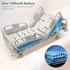 High Quantity Advanced Medical Bed 5 Function CE ISO Quality Electric ICU Hospital Beds