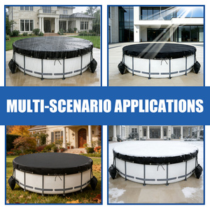 Bâche de <span class=keywords><strong>piscine</strong></span> en PE tissé de qualité supérieure pour piscines extérieures, anti-UV, anti-poussière et résistante à la pluie - Product Image 6