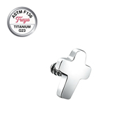 Anclaje Dérmico de Titanio Zirconio M1.2 ASTM F136 para Piercing, Joyería Hipoalergénica para Clavícula y Piel G23