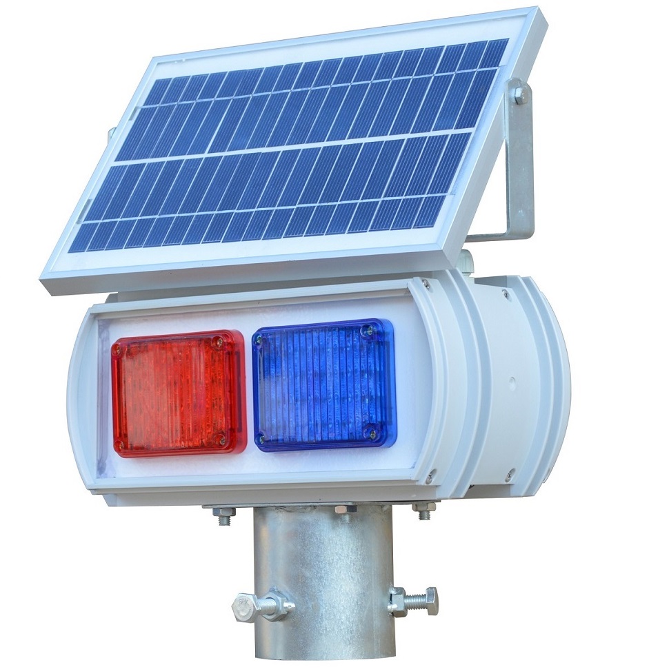 led警用防水太阳能警示灯频闪应急交通灯高质量