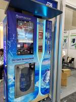 Máquina Expendedora de Agua Fría y a Temperatura Normal con Soporte para Escaneo de QR/Billetes/Monedas/Tarjetas IC