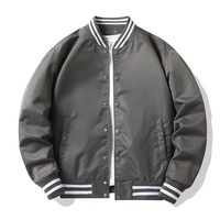 Fabricant vente en gros de haute qualité boutons coupe-vent nylon polyester hommes blouson aviateur personnalisé