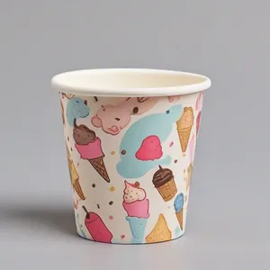 4oz cấp thực phẩm Ice Cream Cone container đông lạnh cốc sữa chua Nhà Máy Giá Ice Cream cup