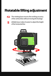 Niveau Lazer Faisceau Vert Croix Laser 16 Ligne <span class=keywords><strong>Auto</strong></span> Nivellement 3D <span class=keywords><strong>Auto</strong></span> Rotatif Construction Nivel - Product Image 2
