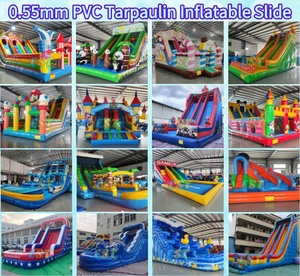 Comercial inflable Adventure Park Slide Bouncer Combo Panda Themed PVC carrera de obstáculos inflable para parques de trampolín - Product Image 5