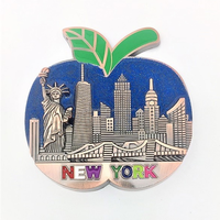 Antique New York Icônes Apple Bagages Réfrigérateur Aimant Valise Personnalisée Forme Bronze NYC Design Traditionnel