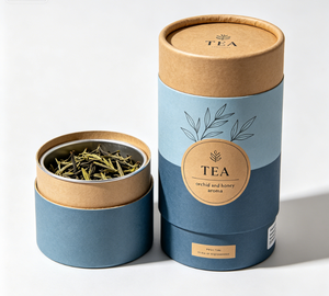 Eco Friendly Powder Container Tea Paper Can Packaging Coffee Bean Paper Cylinder Round Tube - Product Image 5