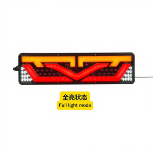 Новый универсальный светодиодный задний фонарь 12В/24В для грузовиков, водонепроницаемый, стоп-сигнал, последовательный указатель поворота, для прицепов, грузовиков, автобусов, фургонов - Product Image 1