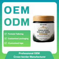 Résine d'Or de Shilajit de l'Himalaya OEM d'Usine, Pot de 30g, Acide Fulvique, 85 Minéraux, Complément pour l'Énergie, le Système Immunitaire, le Sommeil et le Bien-être