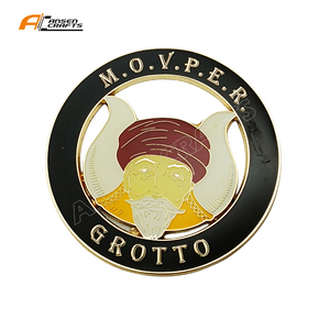 Metal Craft Zinc 3 "Gold Planted Cut Out <span class=keywords><strong>Shriner</strong></span> logo Emblema Clásico Masónico <span class=keywords><strong>Shriner</strong></span> <span class=keywords><strong>Car</strong></span> <span class=keywords><strong>Emblem</strong></span> - Product Image 1