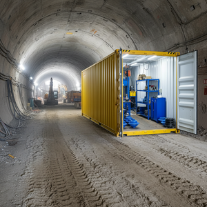 Station de réparation et d'entretien de coupeurs à disques <span class=keywords><strong>TBM</strong></span> mobiles - Atelier conteneurisé de 40 pieds pour outils de machines de forage de tunnels - Product Image 2