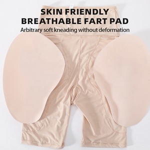 Femmes européennes et américaines grande taille amincissant Shapewear rembourré rehausseur de hanche Short bout à bout taille haute culotte de contrôle du ventre - Product Image 6