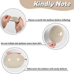 Palloncini Beige, Bianchi, <span class=keywords><strong>Oro</strong></span>, Metallizzati e Trasparenti da 12 Pollici per Ragazze, Matrimoni e Anniversari - Product Image 4