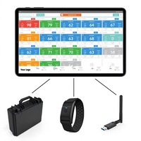 Système de gestion d'exercices en groupe sans fil CL952, surveillance en temps réel du rythme cardiaque, prise en charge de 40 personnes / BLE ANT+ +/-1 BPM