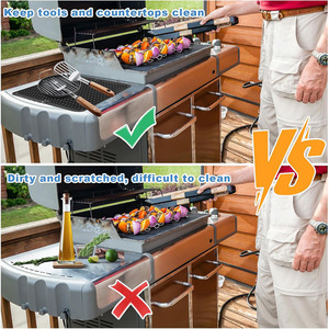 Accesorios para Parrilla a Bajo Precio en Stock: Tapete de Silicona Resistente al Calor de 16*12 Pulgadas, Alfombrilla de Descanso para Herramientas de BBQ para el Borde de la Plancha - Product Image 5