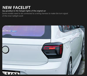 Feux arrière modifiés à LED avec clignotants séquentiels pour Volkswagen Polo 2019-2024, accessoires de voiture, tension 12V - Product Image 6