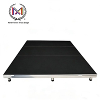 Scène modulaire en aluminium certifiée CE 2x1m, capacité élevée 1000kg, pour concerts et expositions, installation rapide