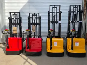 Yeni gelenler 110v 220v 1ton 1.5ton 2.5m 3.5m 1.5m uzun çatal kaldırma forklift paleti kamyon küçük pil elektrikli forklift