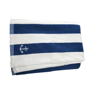 Haute qualité Hôtel <span class=keywords><strong>coton</strong></span> beach nage rayure serviettes cabana bleu vert serviettes de plage à rayures - Product Image 1