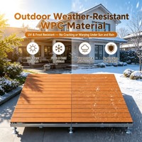 Système de terrasse réglable en hauteur WPC |   Pour les scènes, les jardins, les cafés, les parcs de camping-cars et les cours de villas
