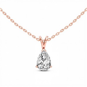 Collar con Colgante de Diamante Creado en Laboratorio para Mujer, Claridad VVS VS, Color EF, Plata de Ley 925, Joyería de Lujo, Moda, Boda - Product Image 1