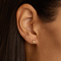 Bijoux délicats personnalisés Maimang, plaqués or 18 carats, argent sterling 925, boucles d'oreilles à clous en zircon cubique lumineux pour femmes