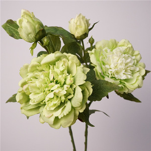 BF-PY03 <span class=keywords><strong>Bloom</strong></span> Floral, pivoines artificielles de haute qualité à 2 têtes, toucher réaliste, grande tête, latex, faux pivoine blanche et rose pour la décoration - Product Image 5