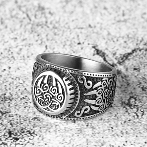 Bague Vintage en Acier Inoxydable Plaqué Or 14K, Griffe d'Ours Viking, Odin Nordique, Unisexe, Tendance Hip Hop Gothique Punk, Durable - Product Image 4