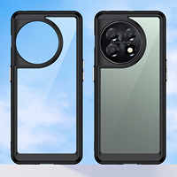Coque de téléphone pliable pour Oneplus ACE2 Acrylique transparent et TPU souple pour Oneplus 11 12 11R Hard Luxury 100% Fit Case