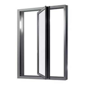 Ventana Giratoria Vertical de Aluminio con Pivote Central Multidireccional de Diseño Moderno - Product Image 1