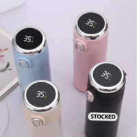 Termo Inteligente de Acero Inoxidable de 420ML con Pantalla de Temperatura Digital LED, Tazas de Café con Aislamiento Inteligente, Vasos Térmicos de Plástico