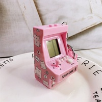Porte-clés en métal en forme de console de jeux animaux de dessin animé, pendentif de sac à main, vente en gros, ornements pour sac de voiture, cadeau promotionnel pour enfants