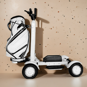 สกู๊ตเตอร์กอล์ฟไฟฟ้า 4 ล้อ ขนาด 10 นิ้ว แบตเตอรี่ความจุสูง พร้อมมอเตอร์แบบไร้แปรงถ่าน รถเข็นกอล์ฟ - Product Image 2