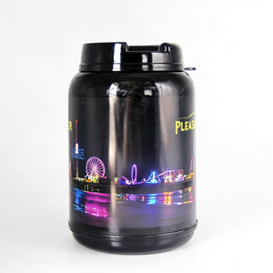 Mug souvenir géant en plastique personnalisé avec impression de l'île de Galveston, pour les parcs d'attractions, gobelet isotherme en plastique sans BPA - Product Image 1