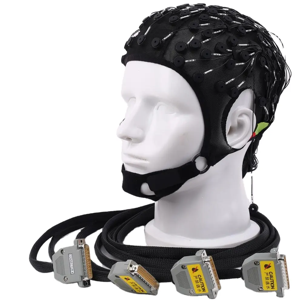 Greentek Sintered Ag-AgCl EEG electrode recording headset for psychological training, neuroscience research