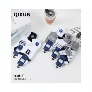 Calzini Casual da uomo con tacco traspirante antiscivolo bianco marrone taglia unica Casual in poliestere Spandex ODM stampa digitale quotidiana - Product Image 1