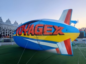 3M 4m 5M Personalizado Inflable Helio <span class=keywords><strong>Dirigible</strong></span> PVC Globo Fiesta Evento Promoción al aire libre - Product Image 2