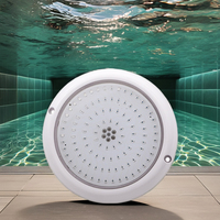 Luces LED para Piscina de Resina y Acero Inoxidable 316SS, IP68 Impermeables, AC12V 18W, Extra Planas, Montaje en Superficie, Control Remoto