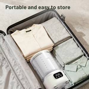LCD Screen Three Modes Underwear Underwear and Socks Can Be Washed <b>Mini</b> Portable Rechargeable <b>Washing</b> <b>Machine</b> - Product Image 5