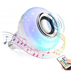 <span class=keywords><strong>Ampoule</strong></span> LED magique pour la <span class=keywords><strong>musique</strong></span>, haut-parleur multicolore, nouveauté, connexion sans fil, son stéréo intégré - Product Image 2