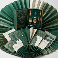 Boîte d'emballage cosmétique de luxe de style livre avec logo personnalisé, fermeture magnétique, boîtes rigides en papier pour ensembles de produits de beauté