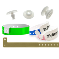 Kits de bracelets en plastique personnalisés, jetables et ajustables, pour concerts, fêtes, expositions, festivals, identification et contrôle d'accès
