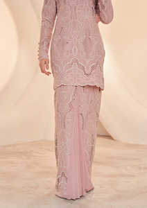 SIPO EID modesta blusa de rayón Rosa falda nueva moda gota hombro Baju Kurung botón funcional puño alto tradicional musulmán - Product Image 5